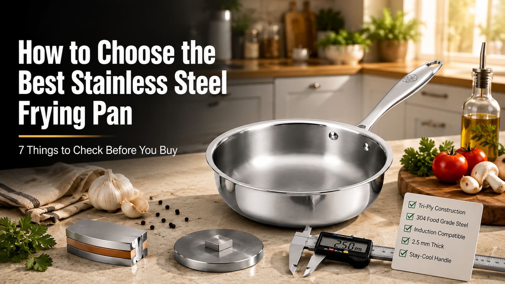 How to Choose the Best Stainless Steel Frying Pan: 7 Things to Check Before You Buy