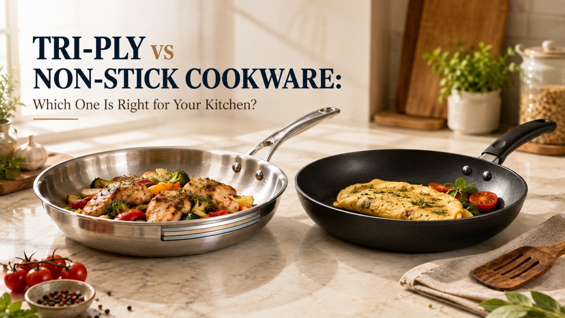 Tri-Ply vs Non-Stick Cookware: Which One Is Right for Your Kitchen?