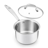 Premium TRI-PLY SAS Sauce Pan 1.5L with Lid - HSG Kitchen Avartan Series
