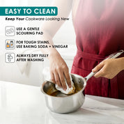 Premium TRI-PLY SAS Sauce Pan 1.5L with Lid - HSG Kitchen Avartan Series