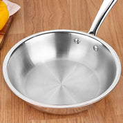 Premium TRI-PLY Triply Fry Pan Taper Side Style w/Glass Lid - 20 CM/1L - HSG Kitchen Avartan Series