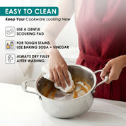 Premium TRI-PLY SAS Casserole 3L with Lid - HSG Kitchen Avartan Series