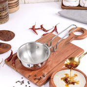 Premium TRI-PLY SAS Tadka Pan (Without Lid) 11cm - HSG Kitchen Avartan Series