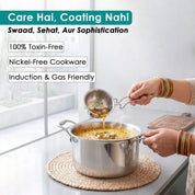 Premium TRI-PLY SAS Tadka Pan (Without Lid) - HSG Kitchen Avartan Series